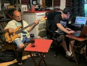 B. Dvine working with Jimmy Rosica from Johnny Mastero & The Brooklyn Bridge Band